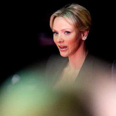 Princess Charlene of Monaco attends the 2024 World Rugby Awards ceremony at the Sporting Monte-Carlo complex in Monaco, on November 24, 2024. (Photo by Frederic Dides / AFP)