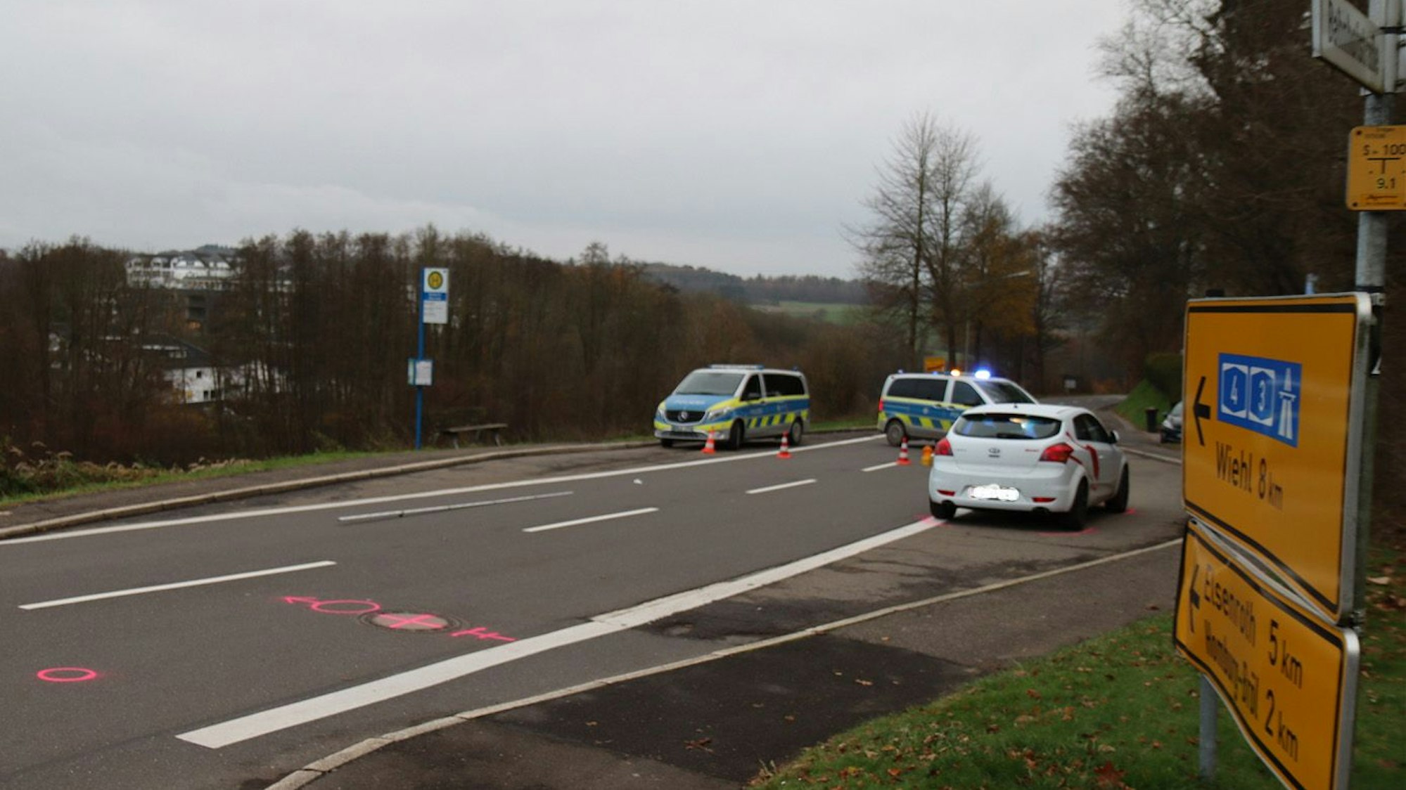 Der Unfallort.