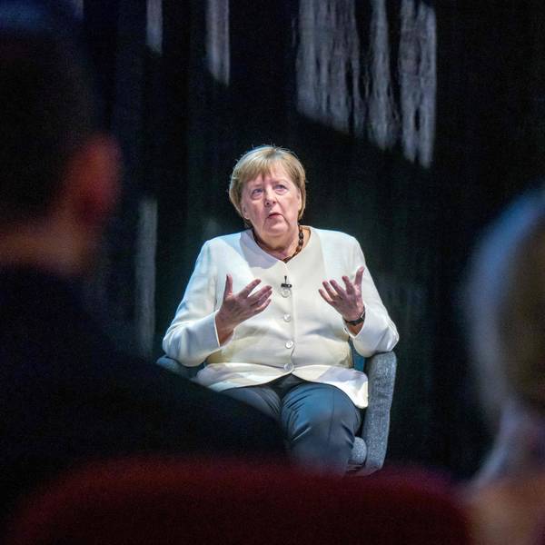 Angela Merkel bei der Vorstellung ihres Buches