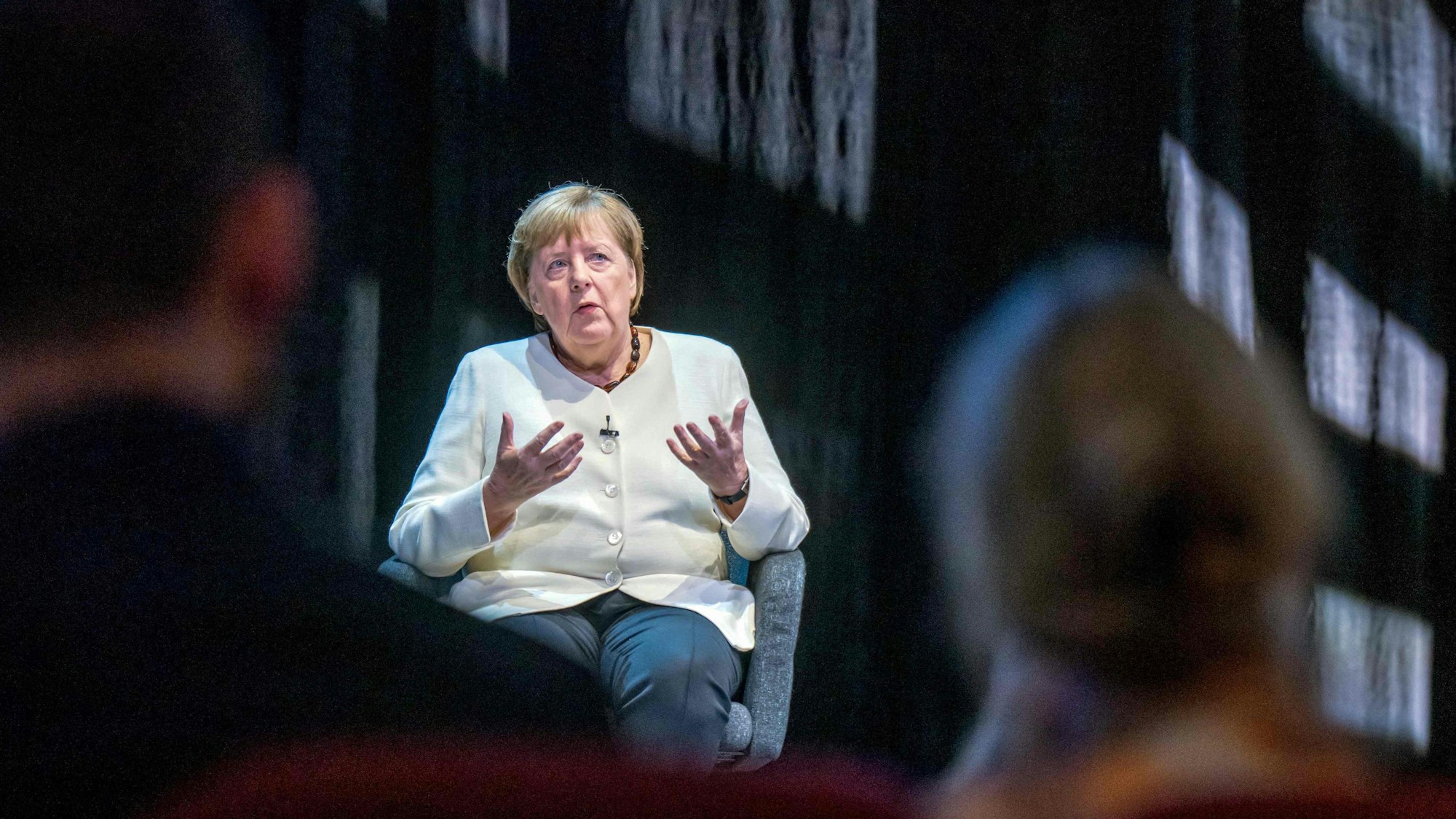 Angela Merkel bei der Vorstellung ihres Buches