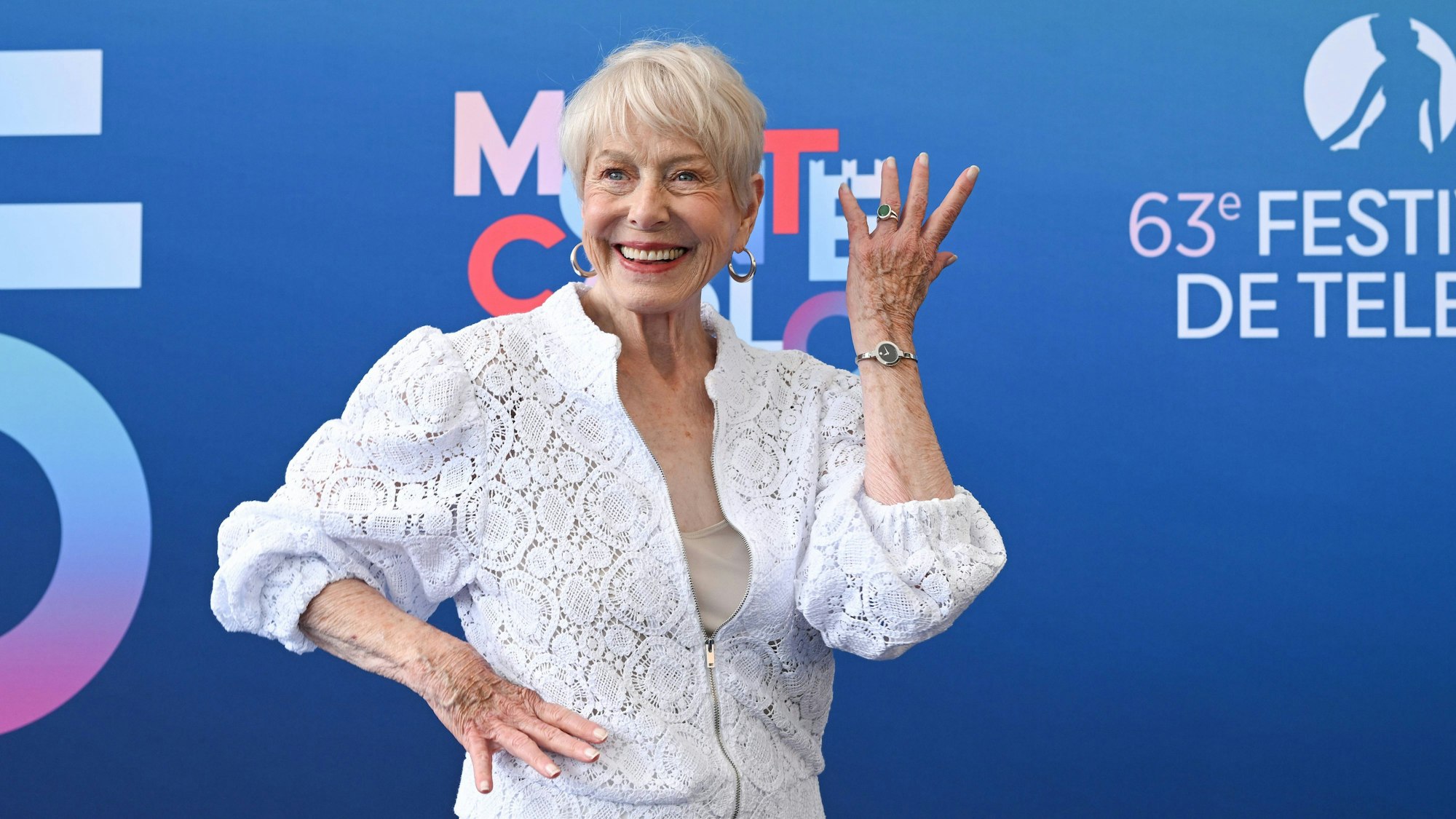 Karen Grassle auf dem roten Teppich bei einem Fernsehfestival im Juni 2024.