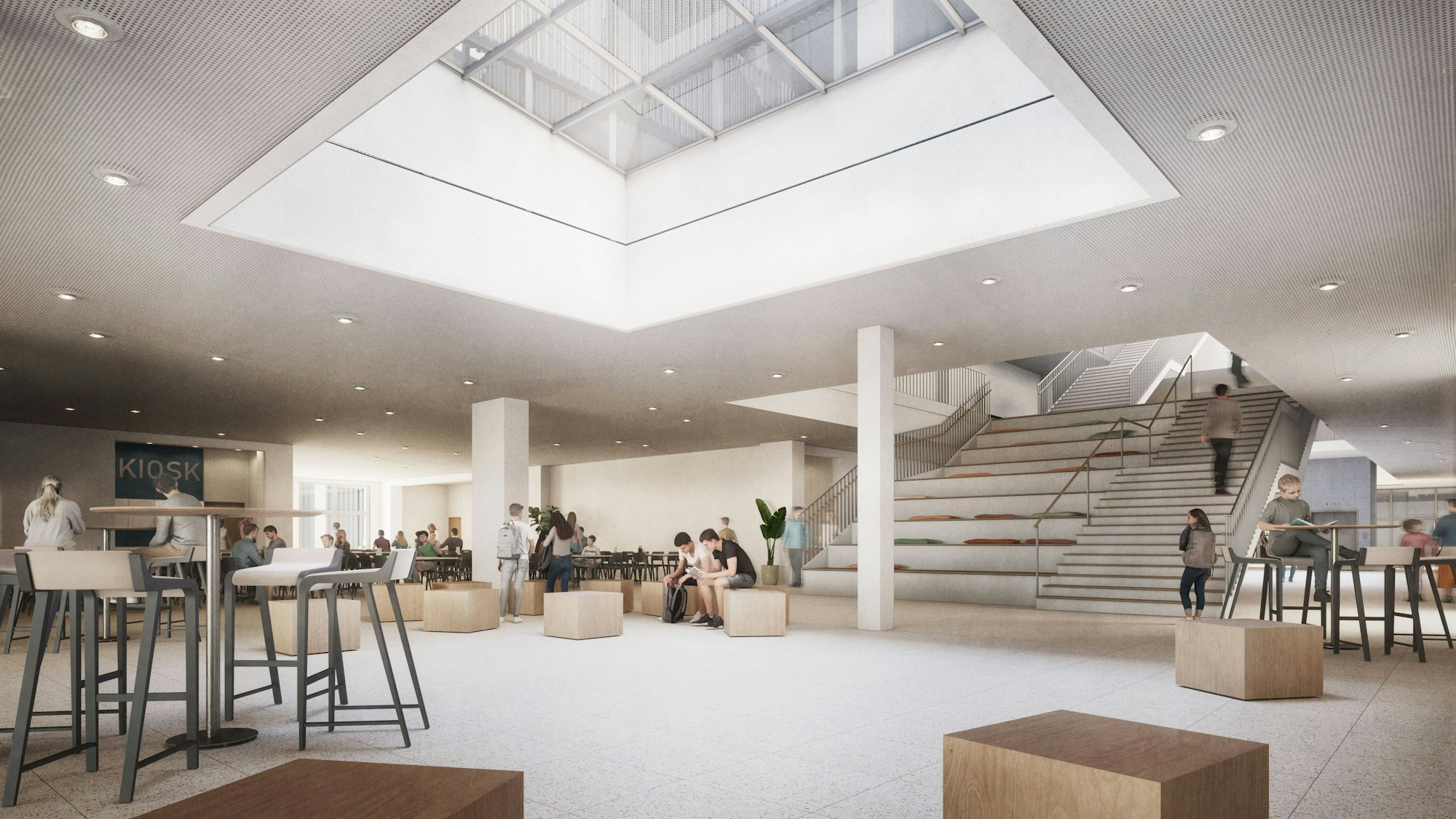 Die Mensa der geplanten Gesamtschule Kalk.