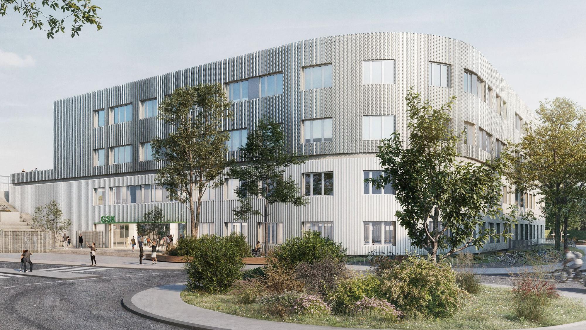 Die Fassade der geplanten Gesamtschule Kalk.