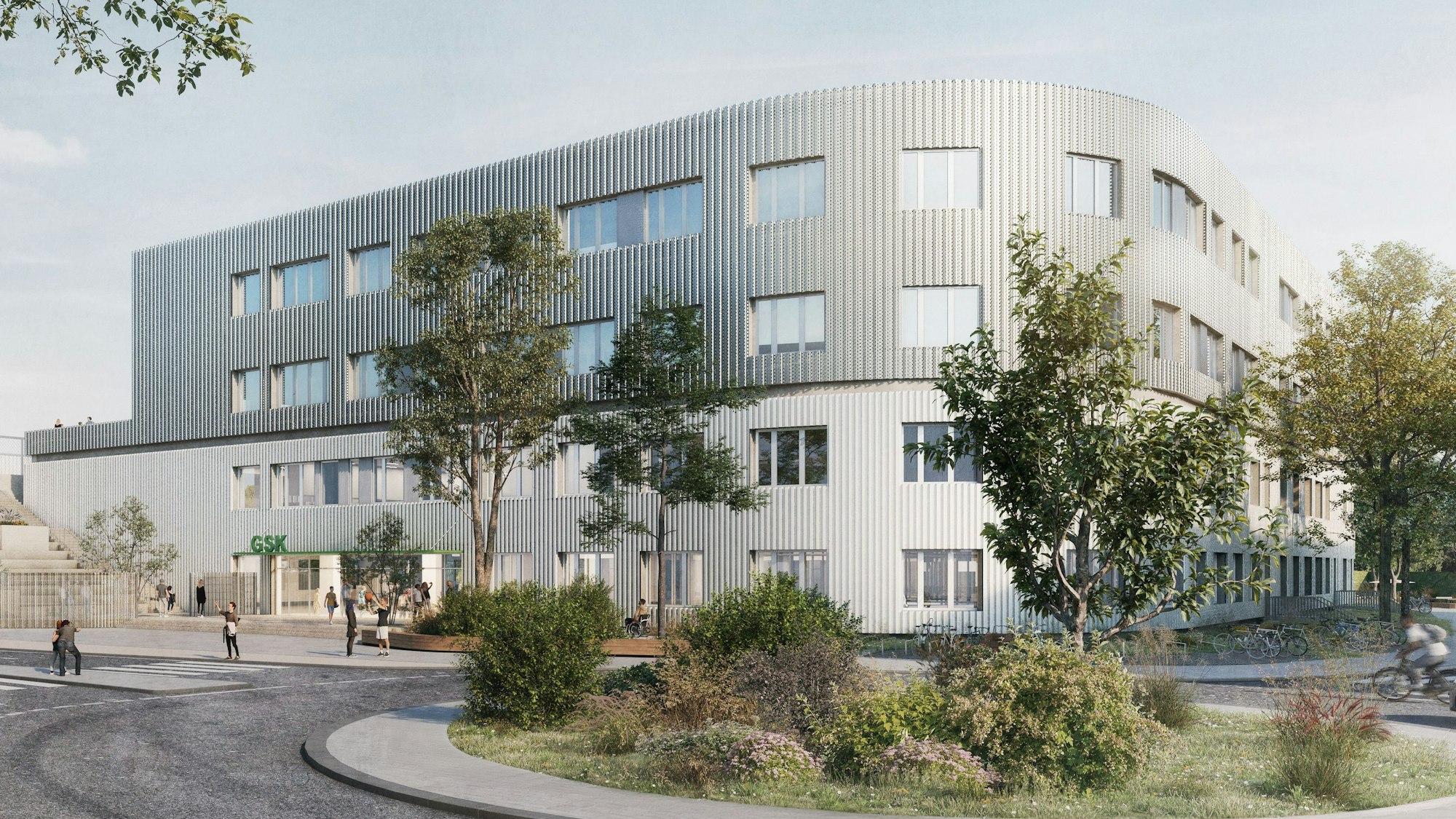 Die Fassade der geplanten Gesamtschule Kalk.