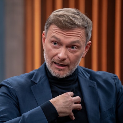 Christian Lindner (FDP) am 1.12.2024 bei Caren Miosga in der ARD