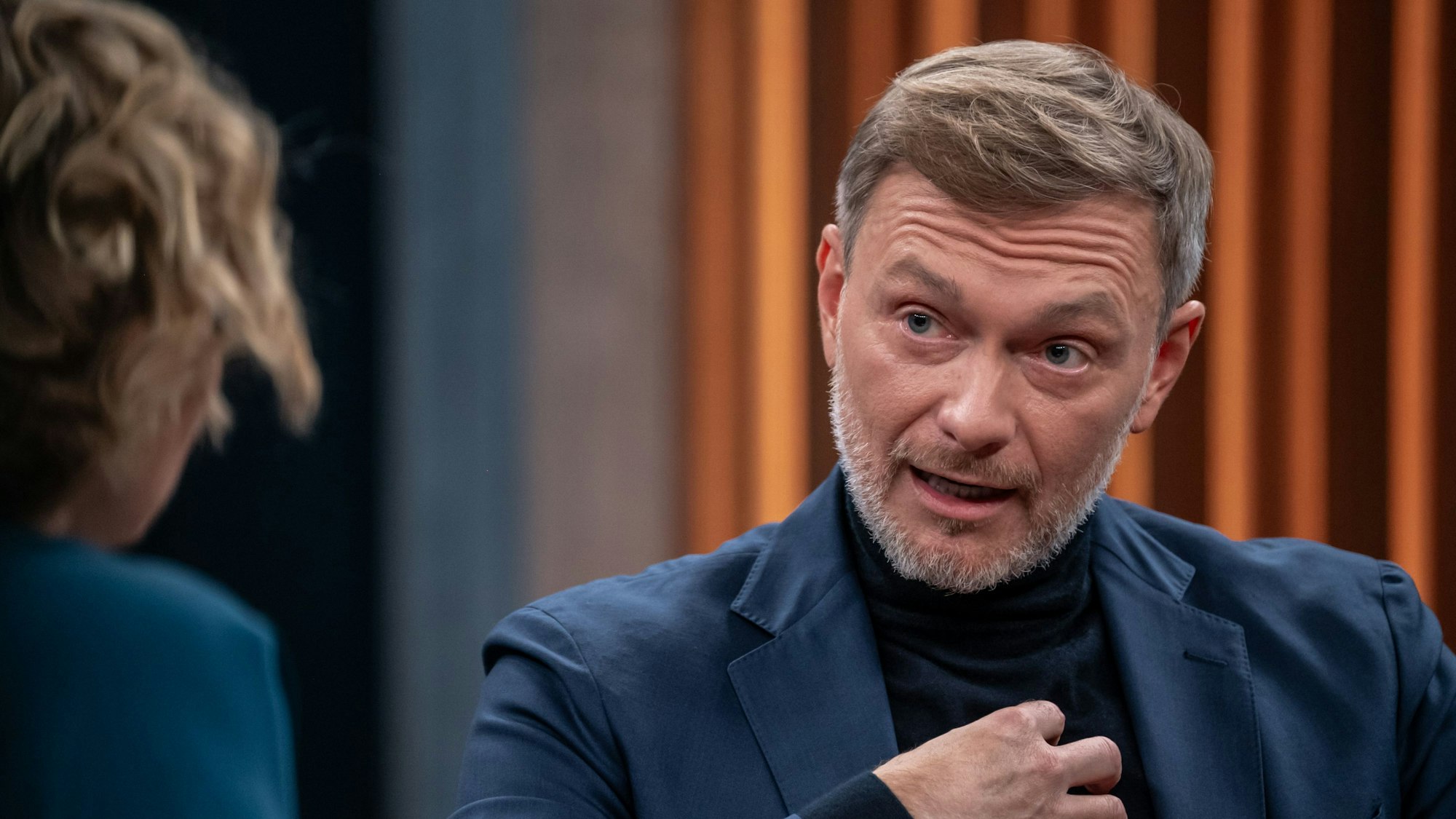 Christian Lindner (FDP) am 1.12.2024 bei Caren Miosga in der ARD