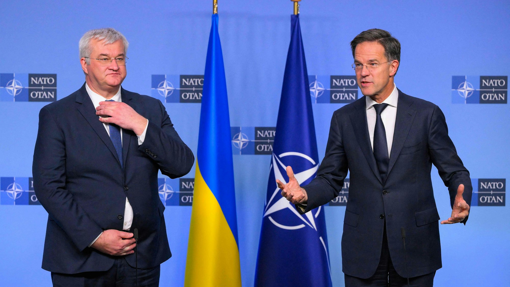 Der neue ukrainische Außenminister Andrij Sybiha kam in Brüssel mit den Verbündeten erstmals zu einem Nato-Ukraine-Rat zusammen.