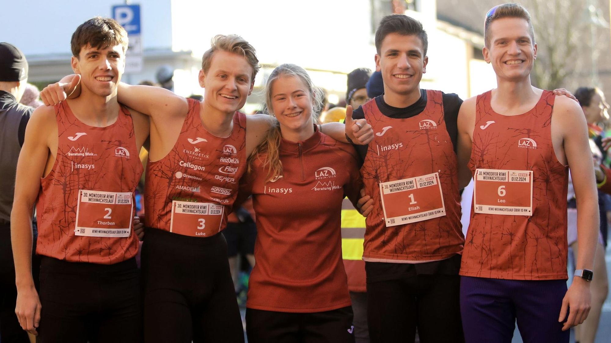 LAZ-Läufer beim 30. Mondorfer Rewe-Weihnachtslauf