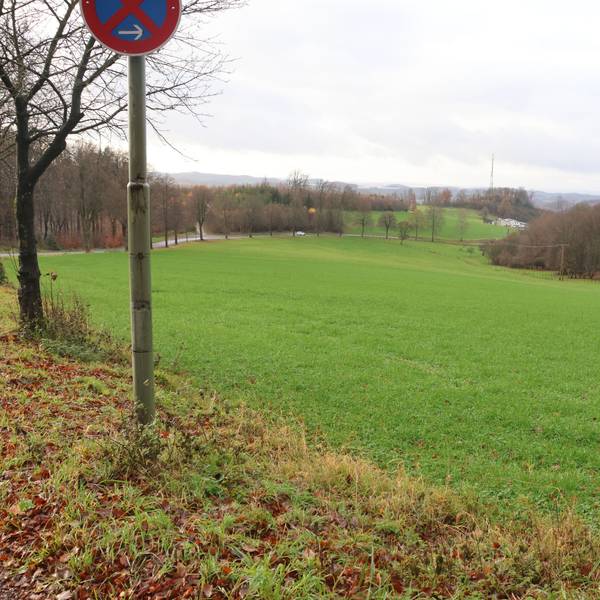 Potenzielle Entwicklungsfläche am östlichen Rand von Eckenhagen, rund um den Konradshof.