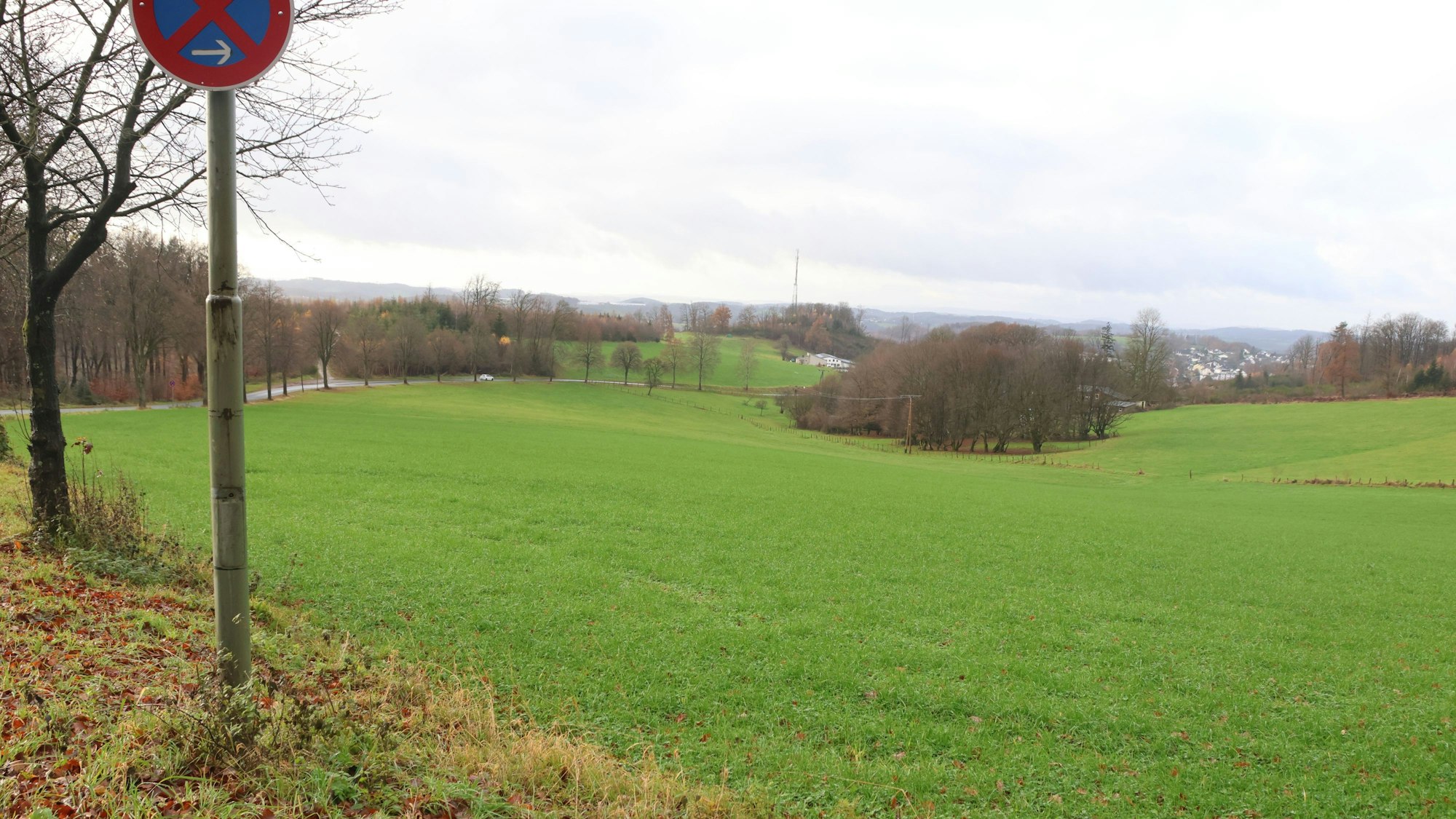 Potenzielle Entwicklungsfläche am östlichen Rand von Eckenhagen, rund um den Konradshof.