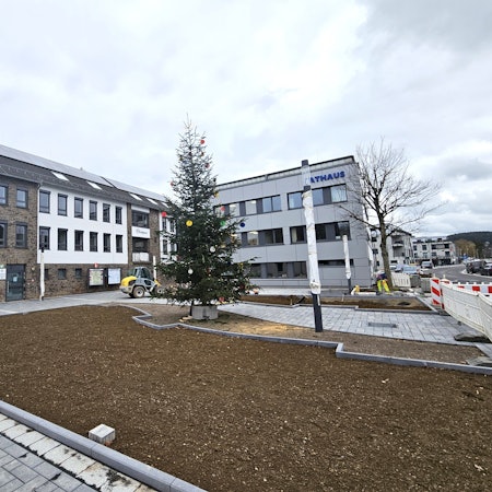 Blick auf das Rathaus in Kall