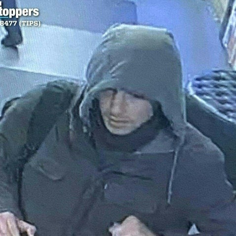 Bild des Tatverdächtigen von einer Überwachungskamera