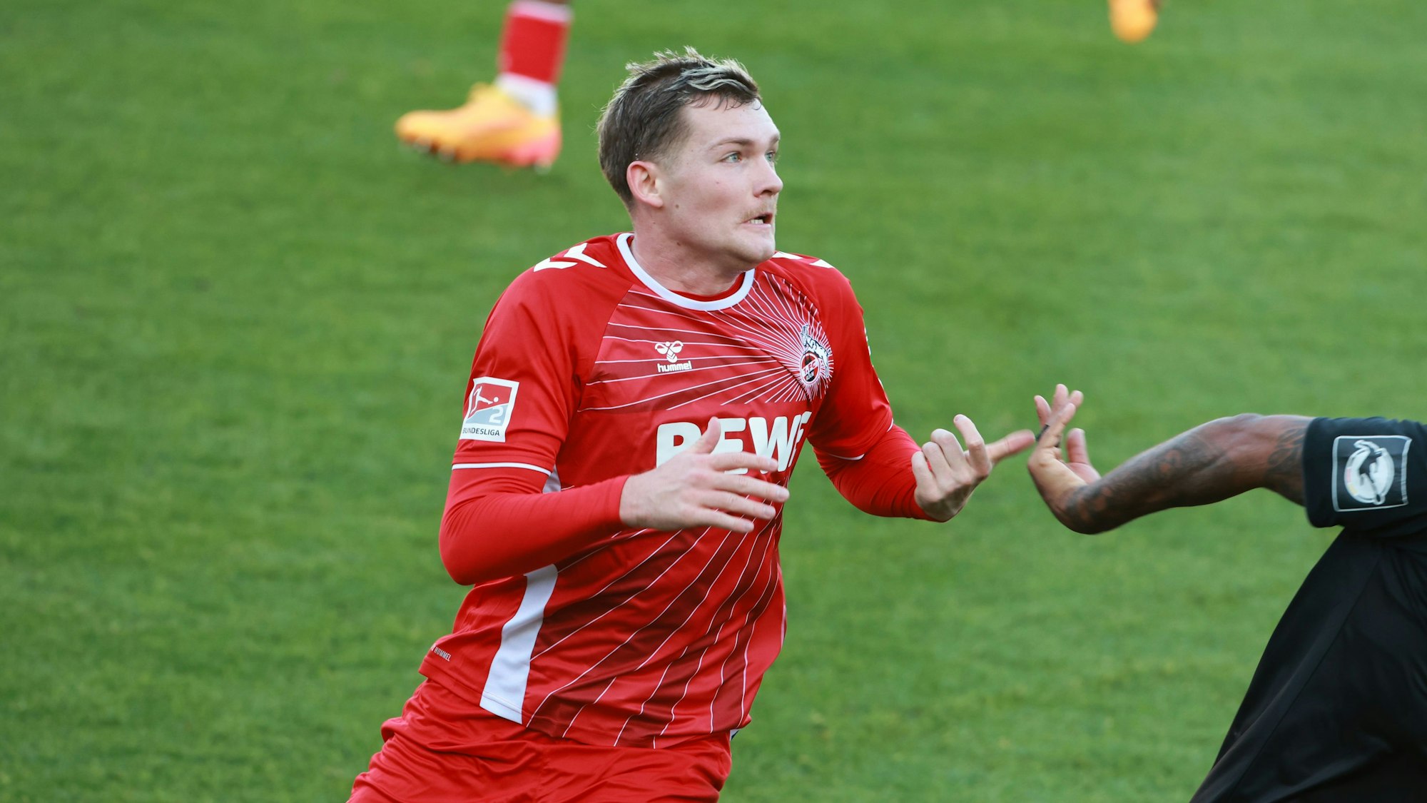 Testspiel im Franz-Kremer-Stadion, 1. FC Köln vs. Alemanmia Aachen,Luca Kilian (1. FC Köln), 26.11.2024, Bild: Herbert Bucco