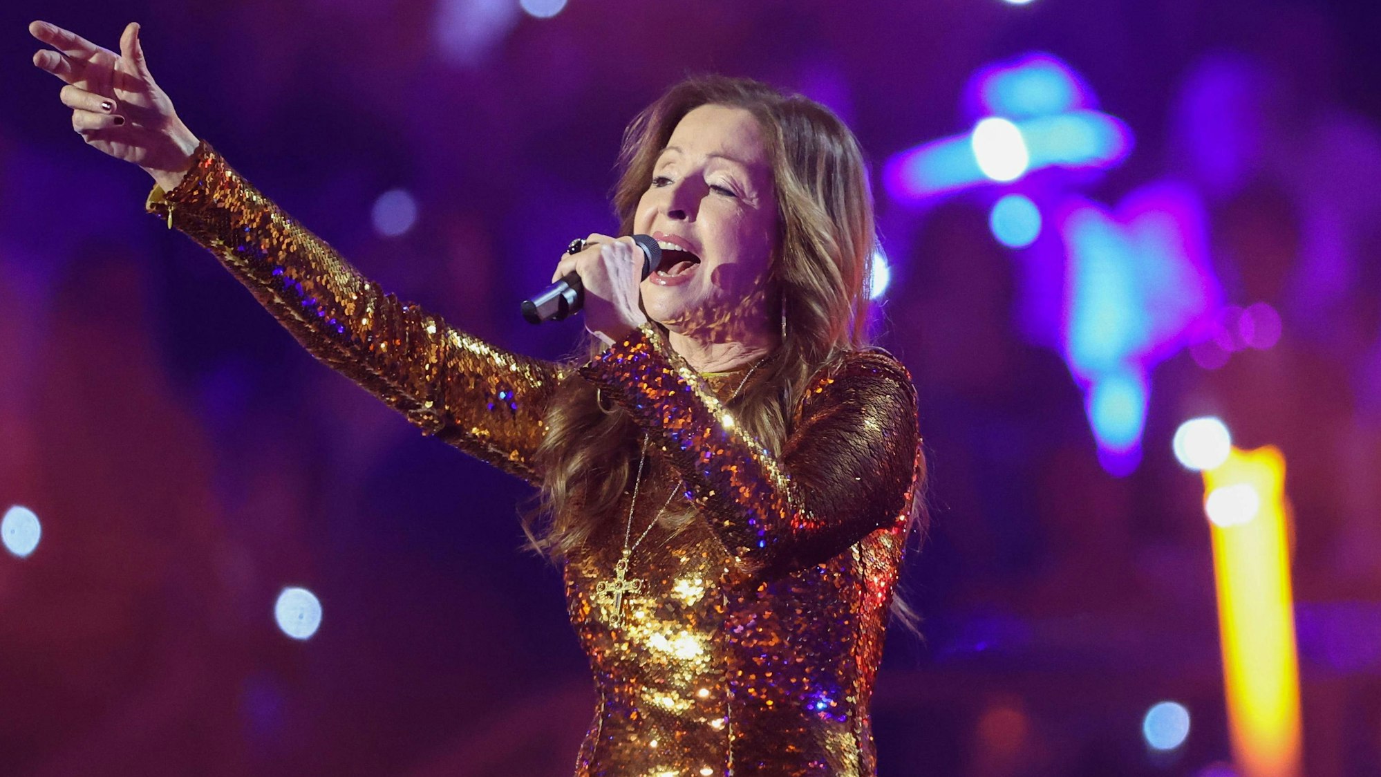 Vicky Leandros bei einem Auftritt im Januar 2024.