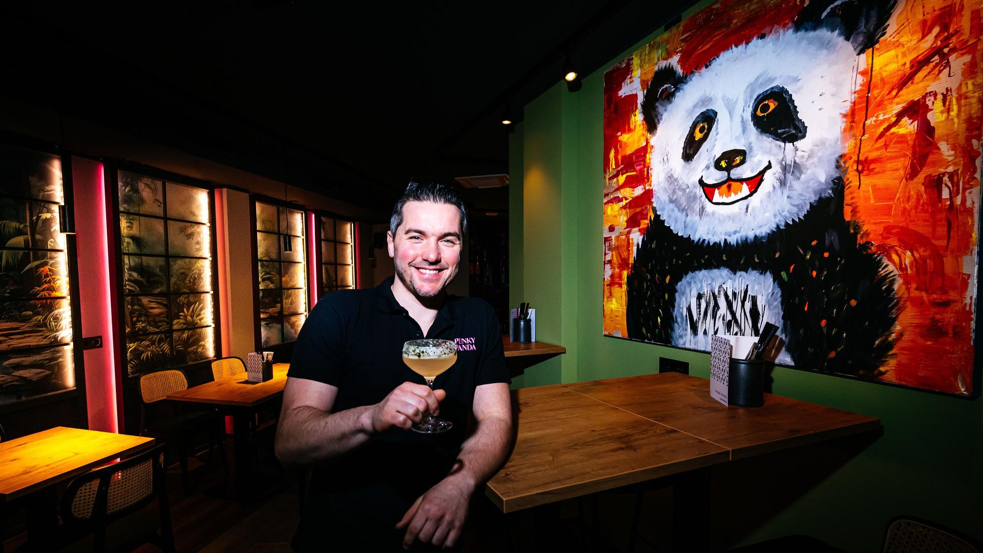 Stephan Hinz und der „Punky Panda“.