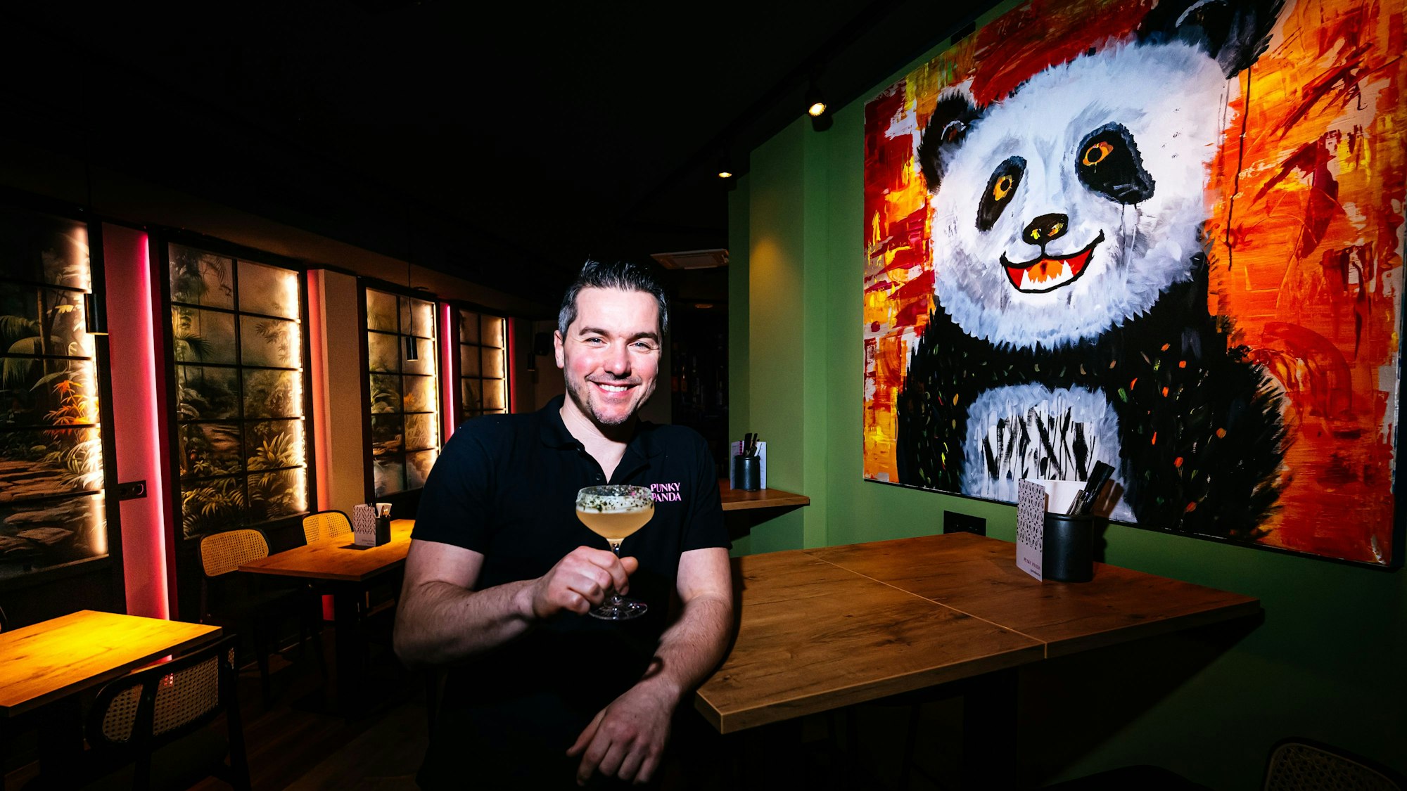 Stephan Hinz und der „Punky Panda“.