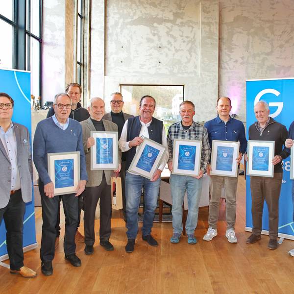 Foto einer Mitgliederehrung