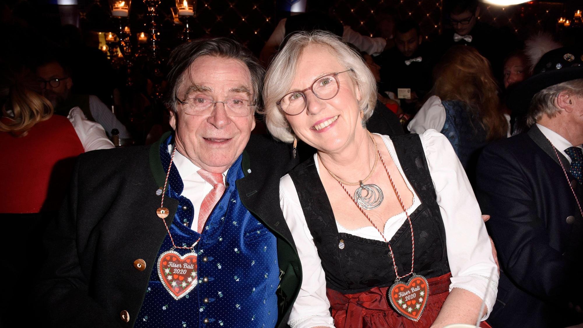 Elmar Wepper mit Ehefrau Anita Schlierf beim Filserball 2020 im Paulaner am Nockherberg.