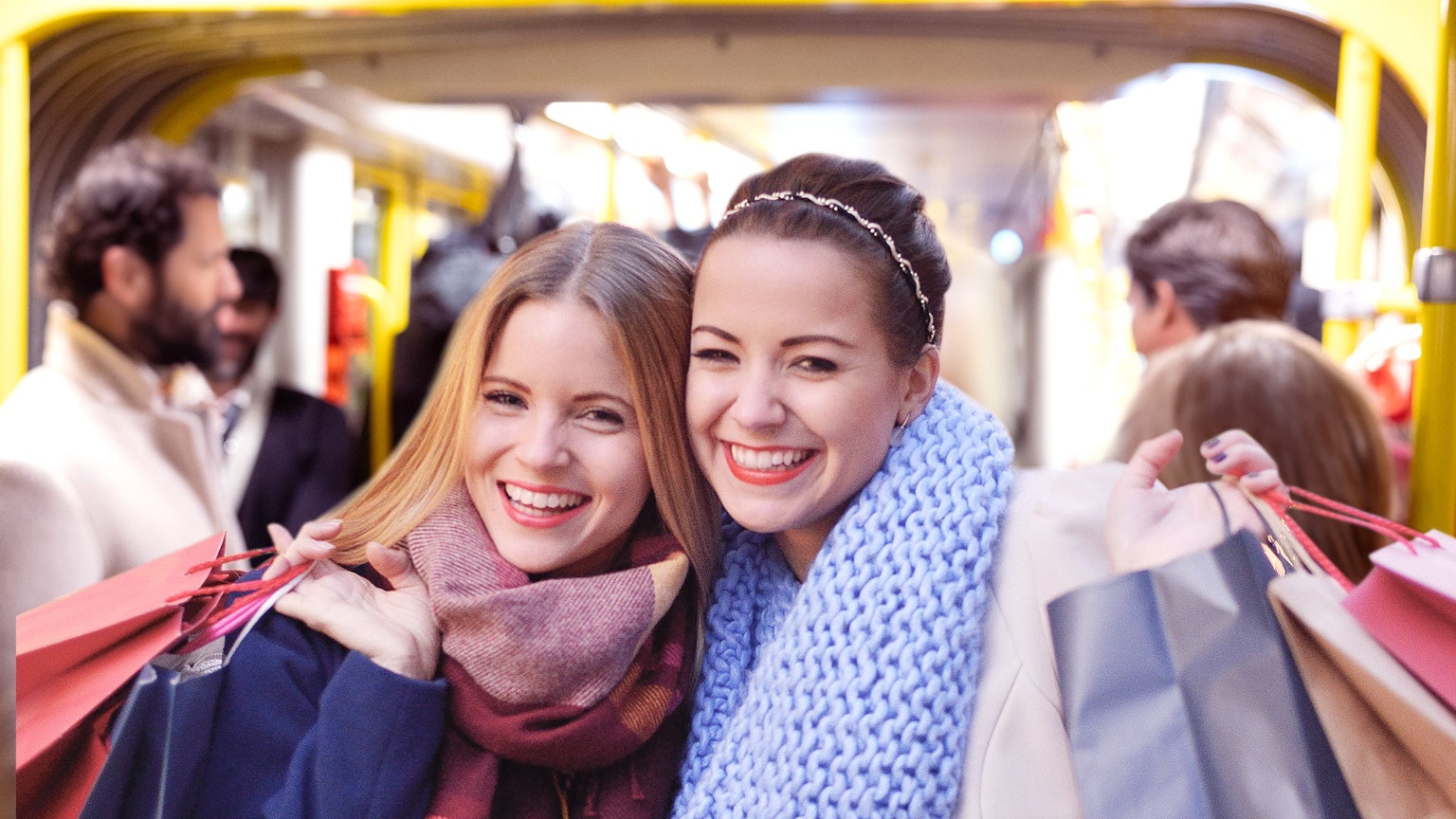 Zwei Freunde in der KVB