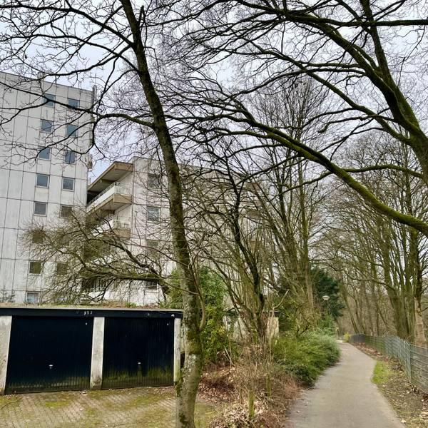 Der marode Wohnblock am Akazienweg in Burscheid-Hilgen