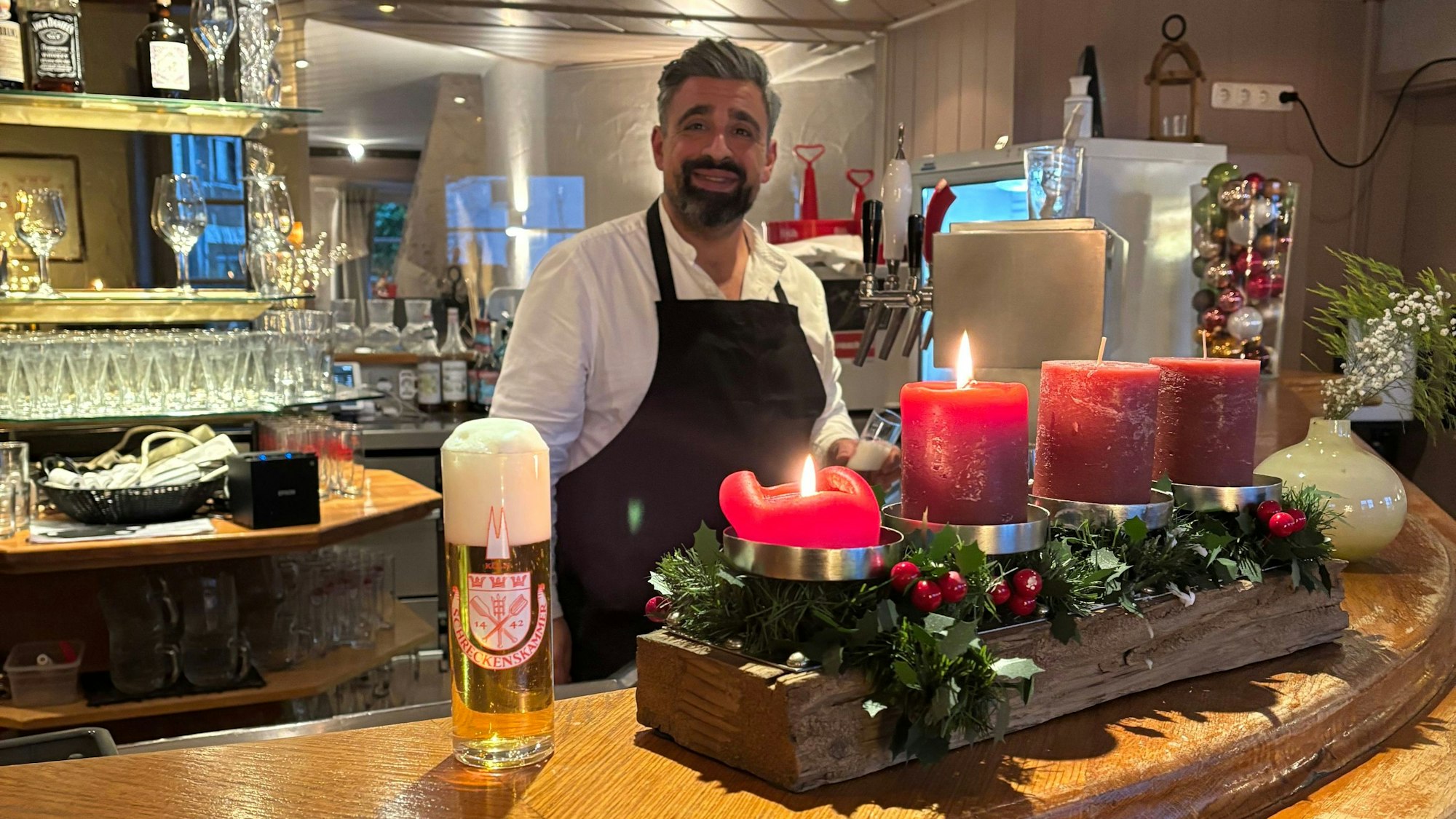 Riccardo Cogliano setzt mit der Kölschbar neue Akzente.