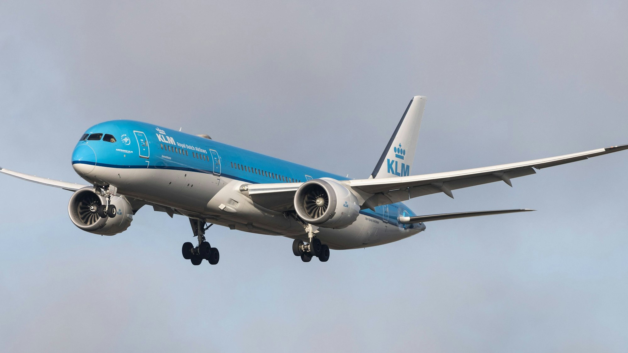 Eine Boeing 787-9 von KLM beim Start.