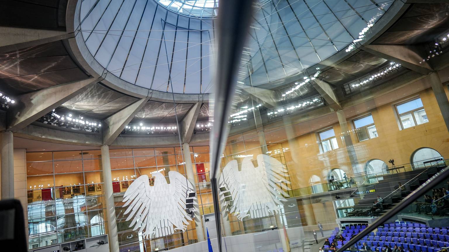 Blick in das Plenum des Bundestags bei der Regierungsbefragung.