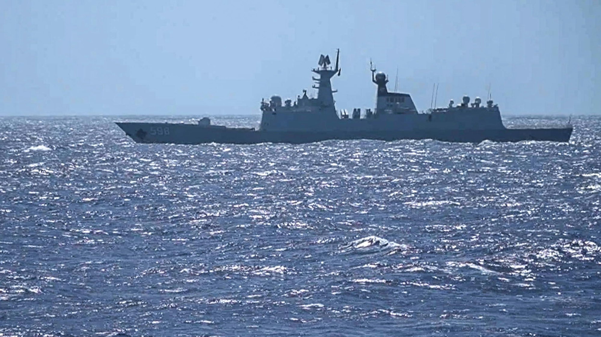 Die russische Fregatte „Admiral Gorshkov“ bei einer Übung. (Archivbild)