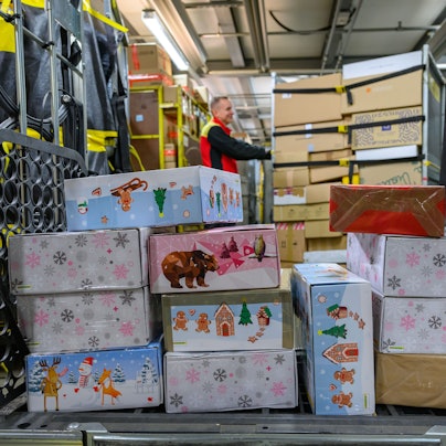 Das Foto zeigt Weihnachtspakete.