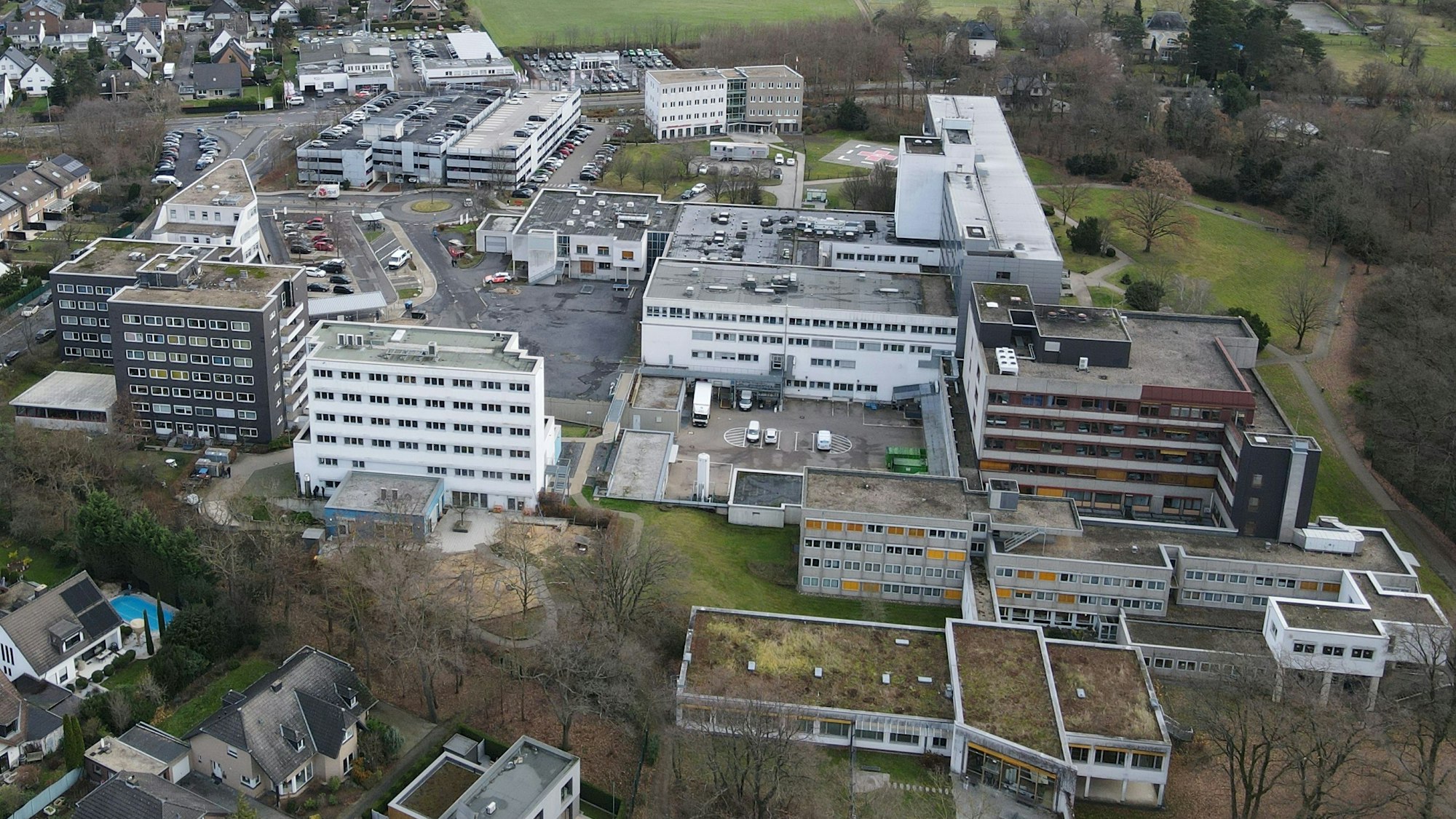 Das Luftbild zeigt das Marien-Hospital in Euskirchen.