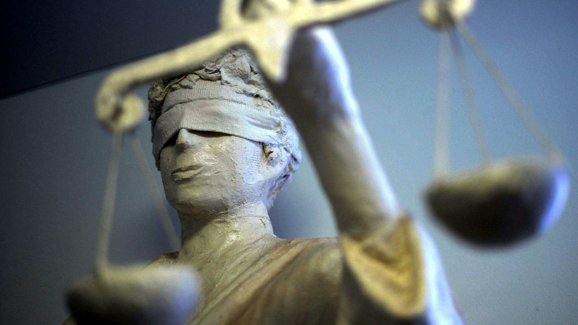 Die Statue der Justitia.