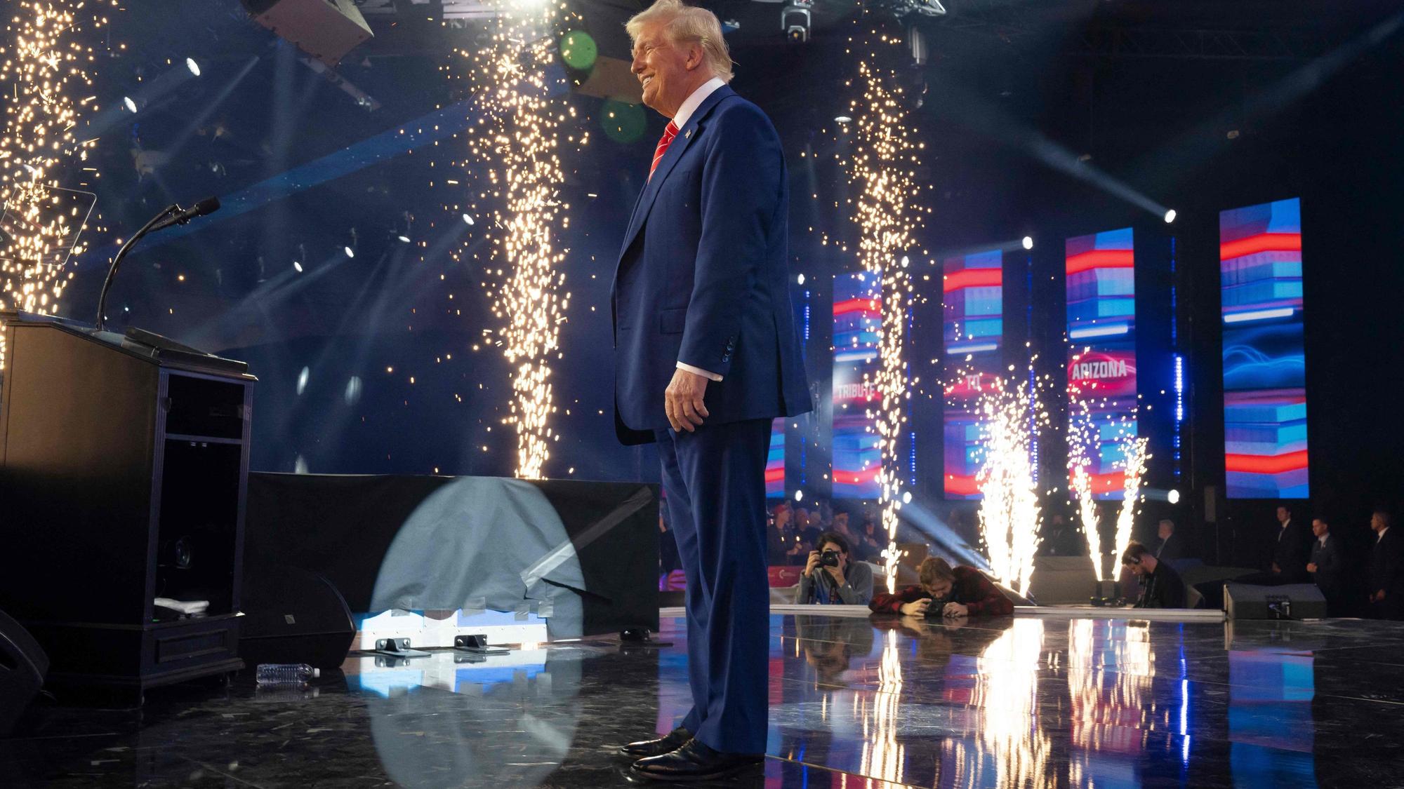 Donald Trump bei einem Auftritt in Phoenix.