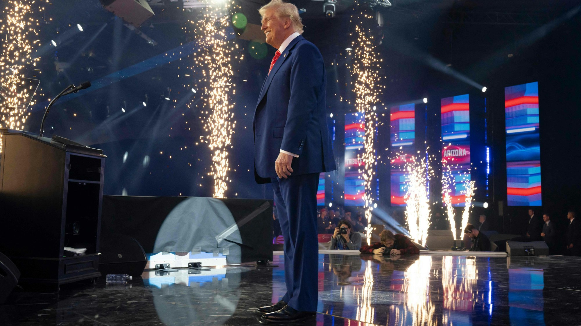 Donald Trump bei einem Auftritt in Phoenix.