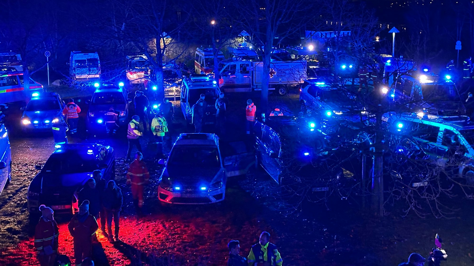 Blue Light Night an der Asklepios Kinderklinik in Sankt Augustin.