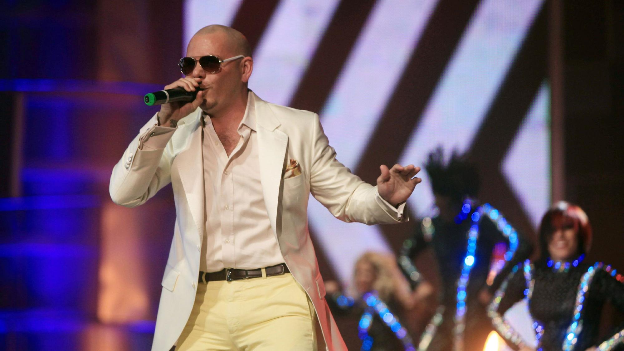 Sänger Pitbull hat zahlreiche Hits vorzuweisen.