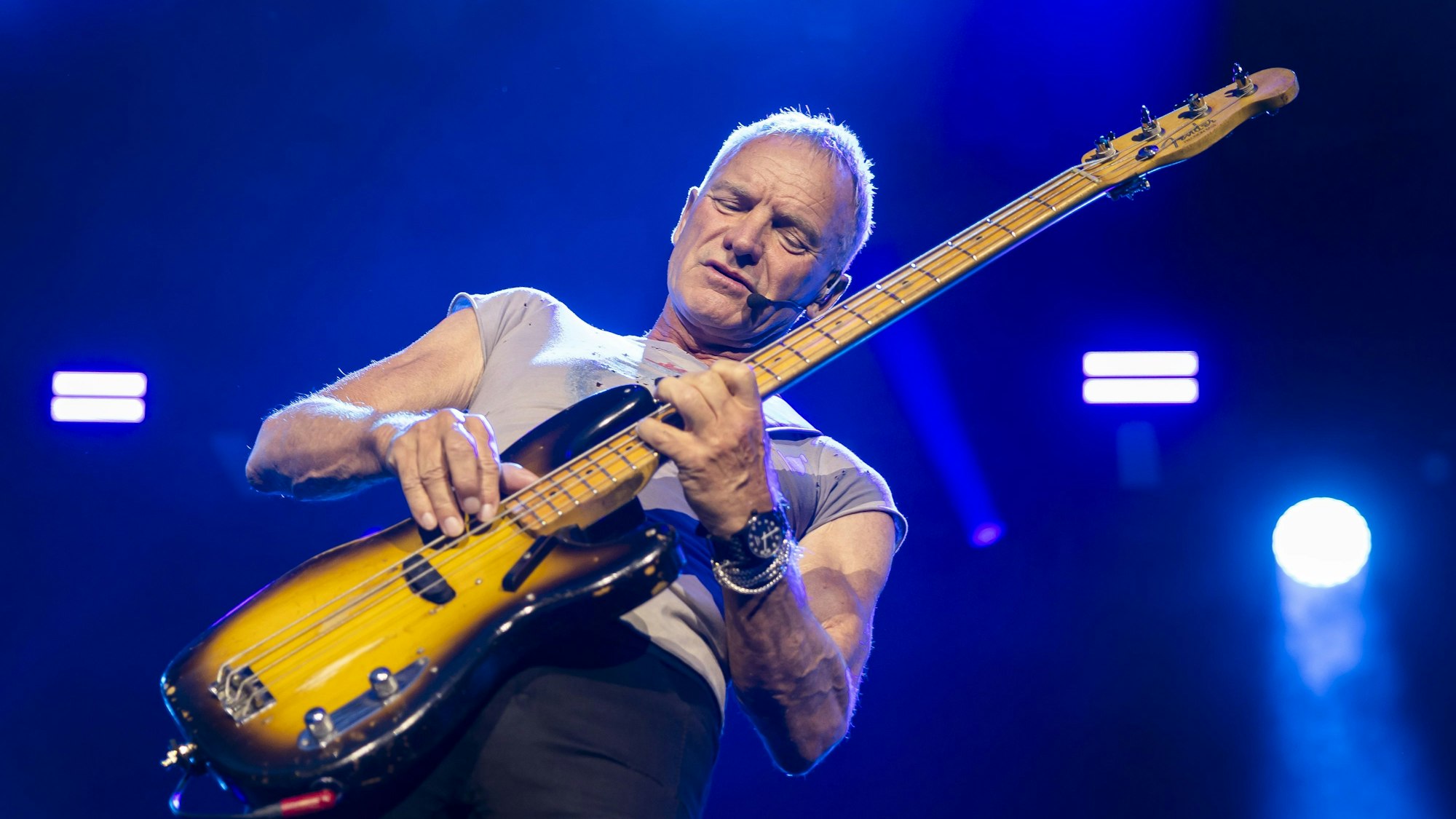 Sting wurde 1977 mit seiner Band „The Police“ bekannt.