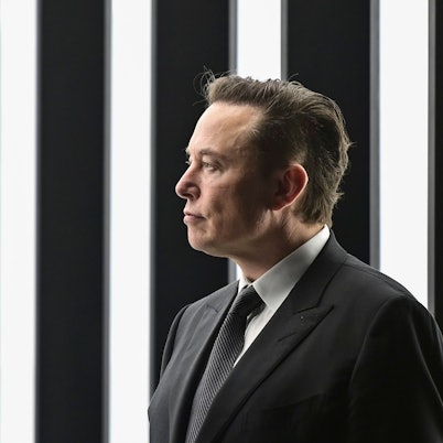 FILE - Elon Musk, Tesla CEO, attends the opening of the Tesla factory Berlin Brandenburg in Gruenheide, Germany, March 22, 2022. (Patrick Pleul/Pool via AP, File)