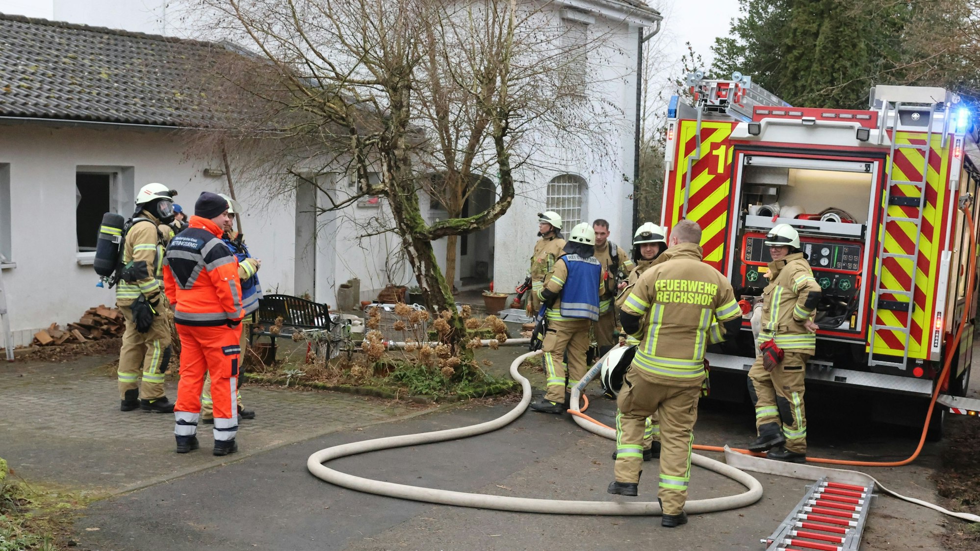 Bild einer Einsatzstelle der Feuerwehr