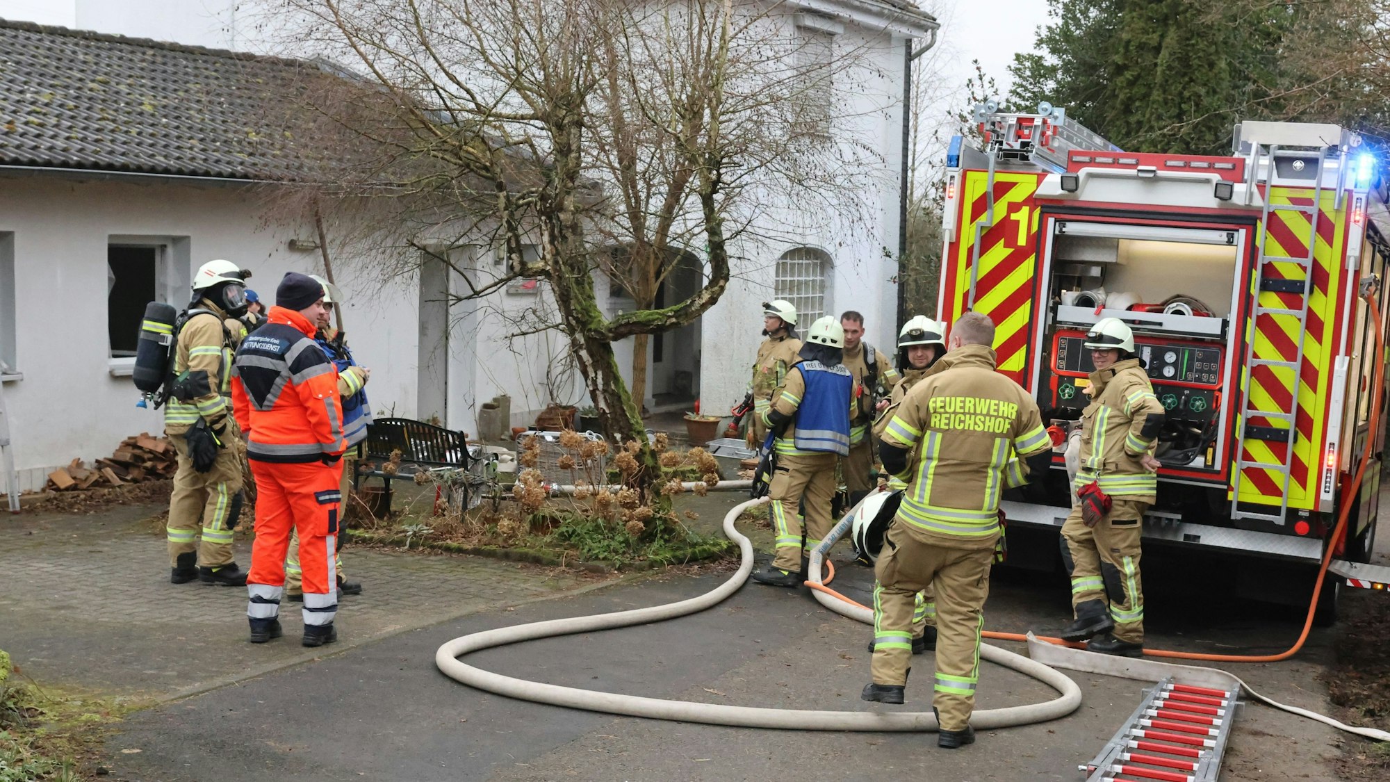 Bild einer Einsatzstelle der Feuerwehr