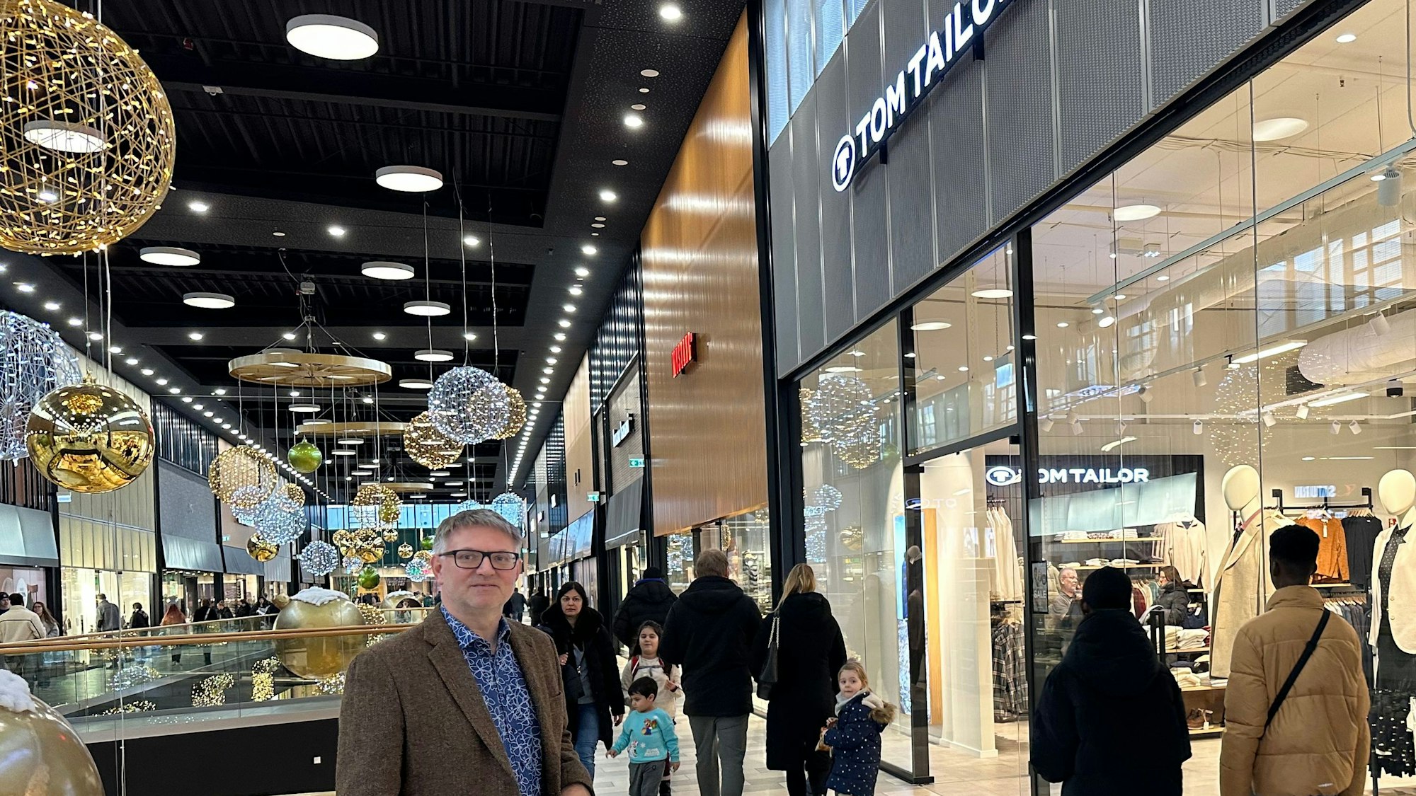 Center-Manager Nicolas Simmich in der neuen Outlet-Ebene.