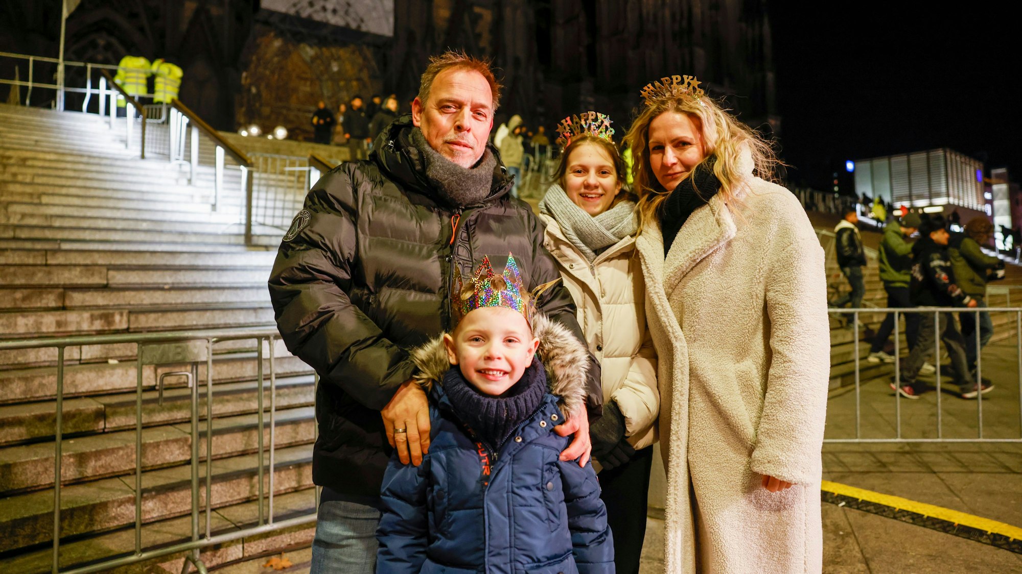 Dirk Conrads mit seiner Frau Annett und den Kindern Alina (13) und Killien (5).