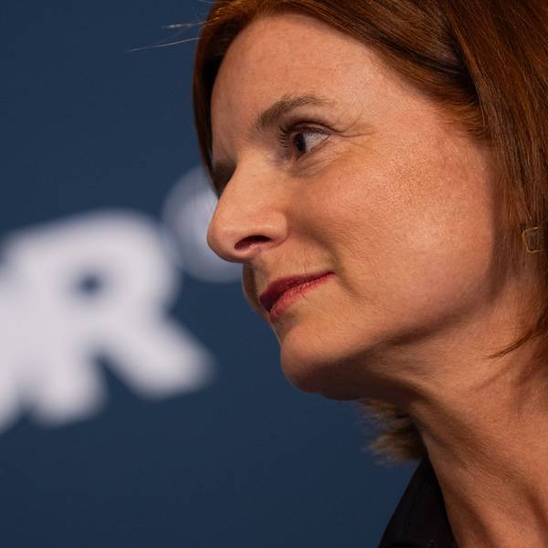 Katrin Vernau, Verwaltungsdirektorin des WDR und neue Intendantin des Westdeutschen Rundfunks (WDR), steht nach ihrer Wahl im Gürzenich.