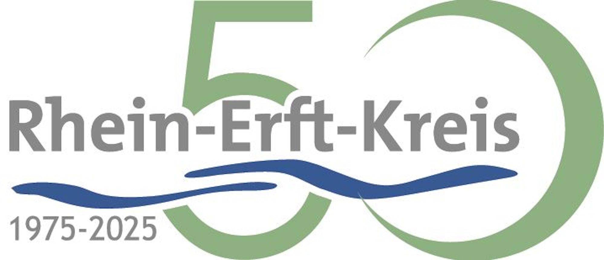 Zu sehen ist eine Grafik zum 50-jährigen Bestehen des Kreises.
