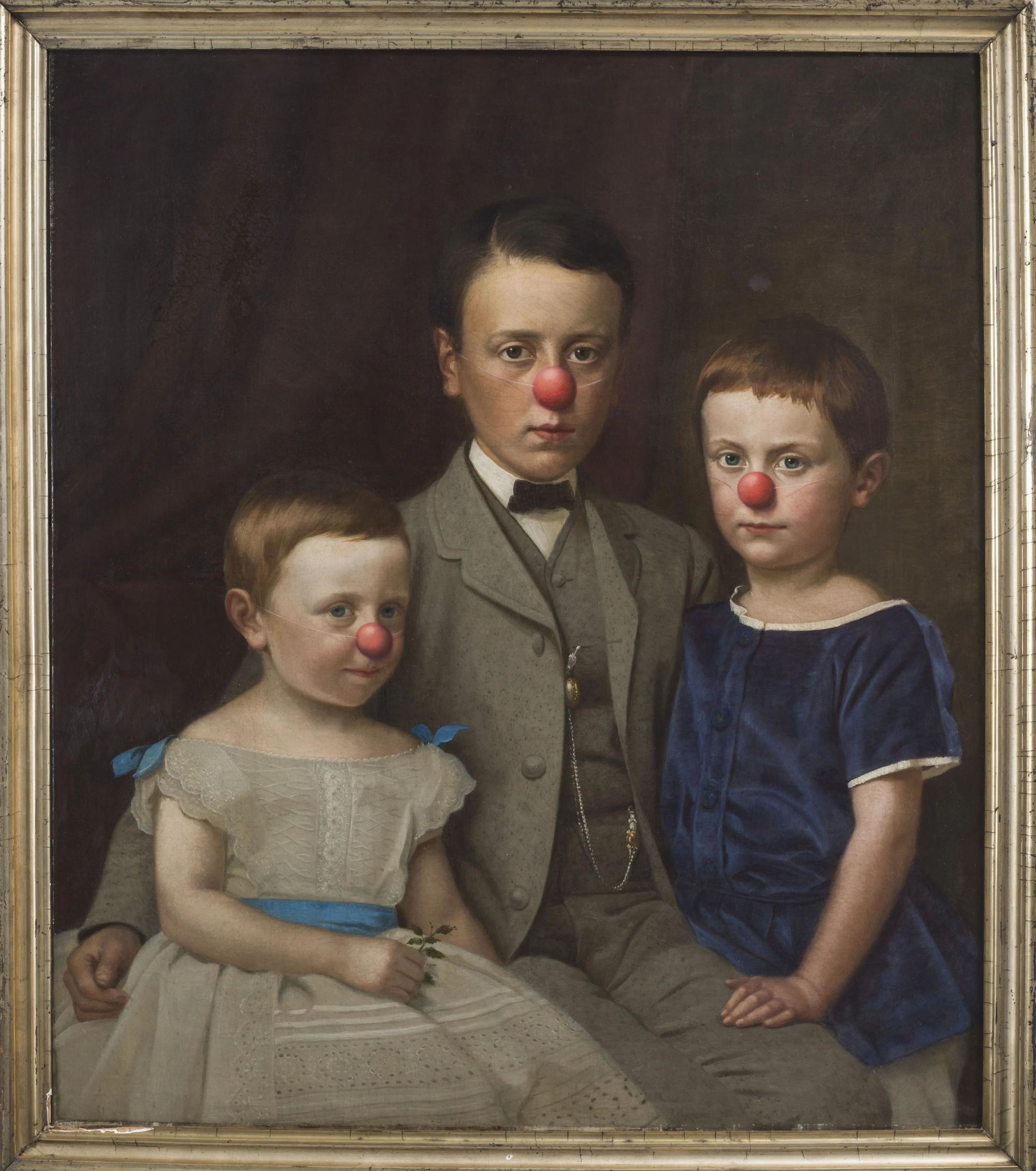 Hans-Peter Feldmann, Familie mit roten Nasen, undatiert, Courtesy Galerie Mehdi Chouakri & H.-P.-Feldmann Estate, © 2024 VG Bild-Kunst, Bonn
Zur Ausstellung Hans-Peter Feldmann, Kunstpalast, Herbst 2025