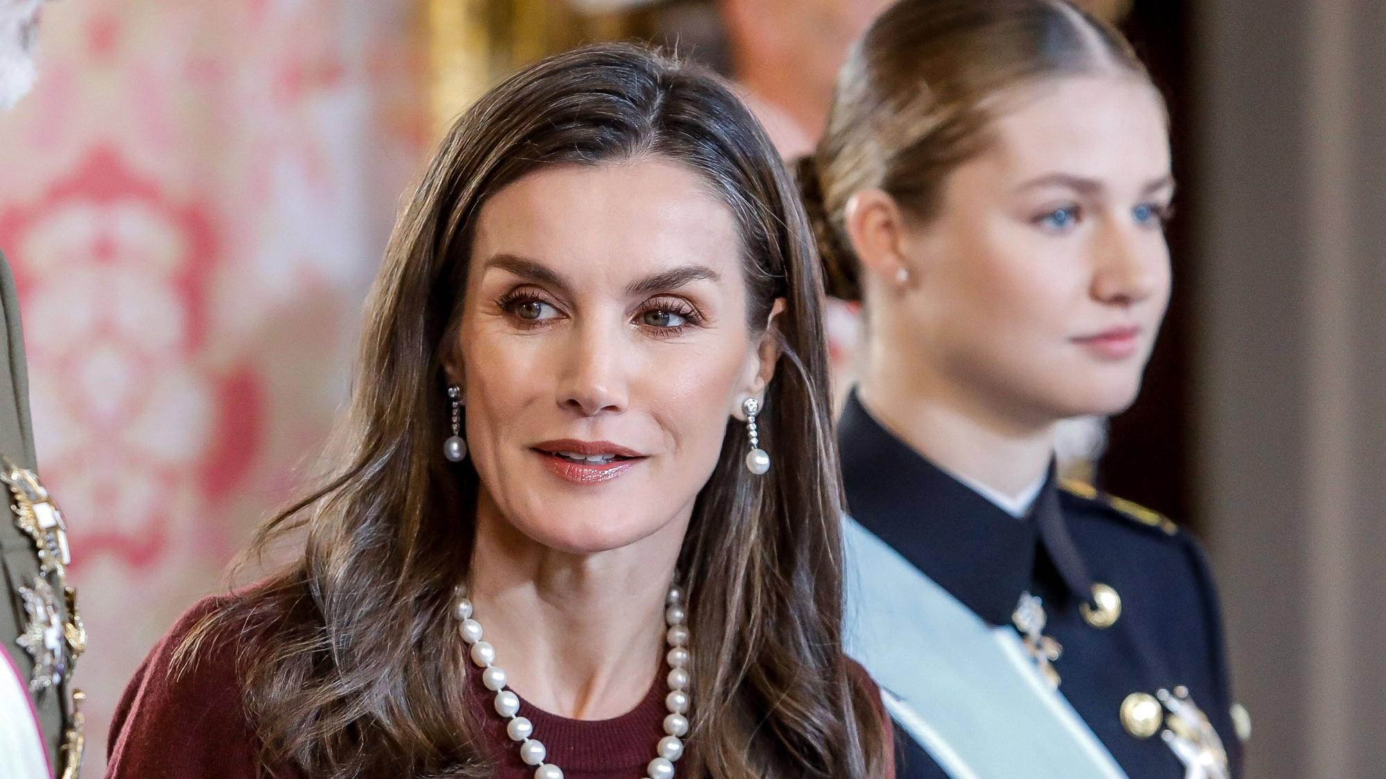 Königin Letizia und Kronprinzessin Leonor bei der Pascua Militar.