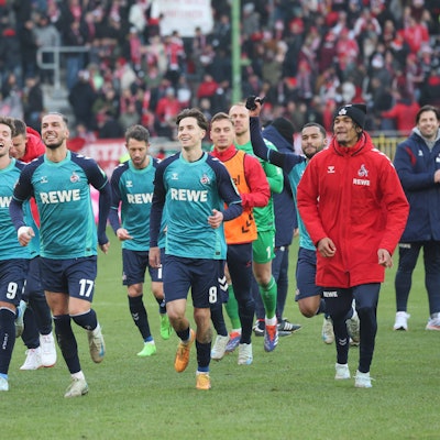 Geht gerne voran: Leart Pacarada nach dem 1:0-Sieg des 1. FC Köln in Kaiserslautern.