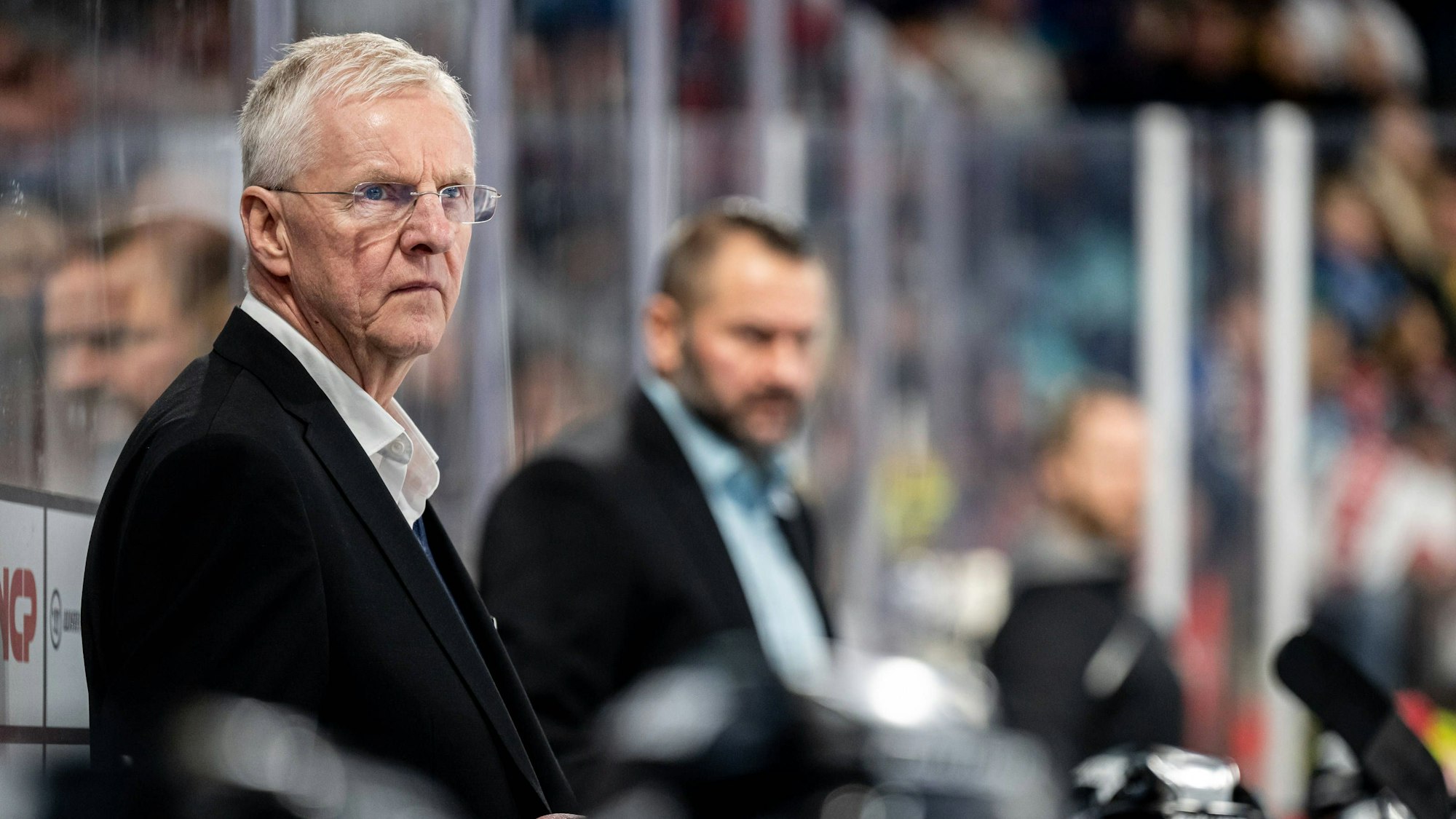 Nicht auf einer Linie mit den Schiedsrichtern: Haie-Coach Kari Jalonen.