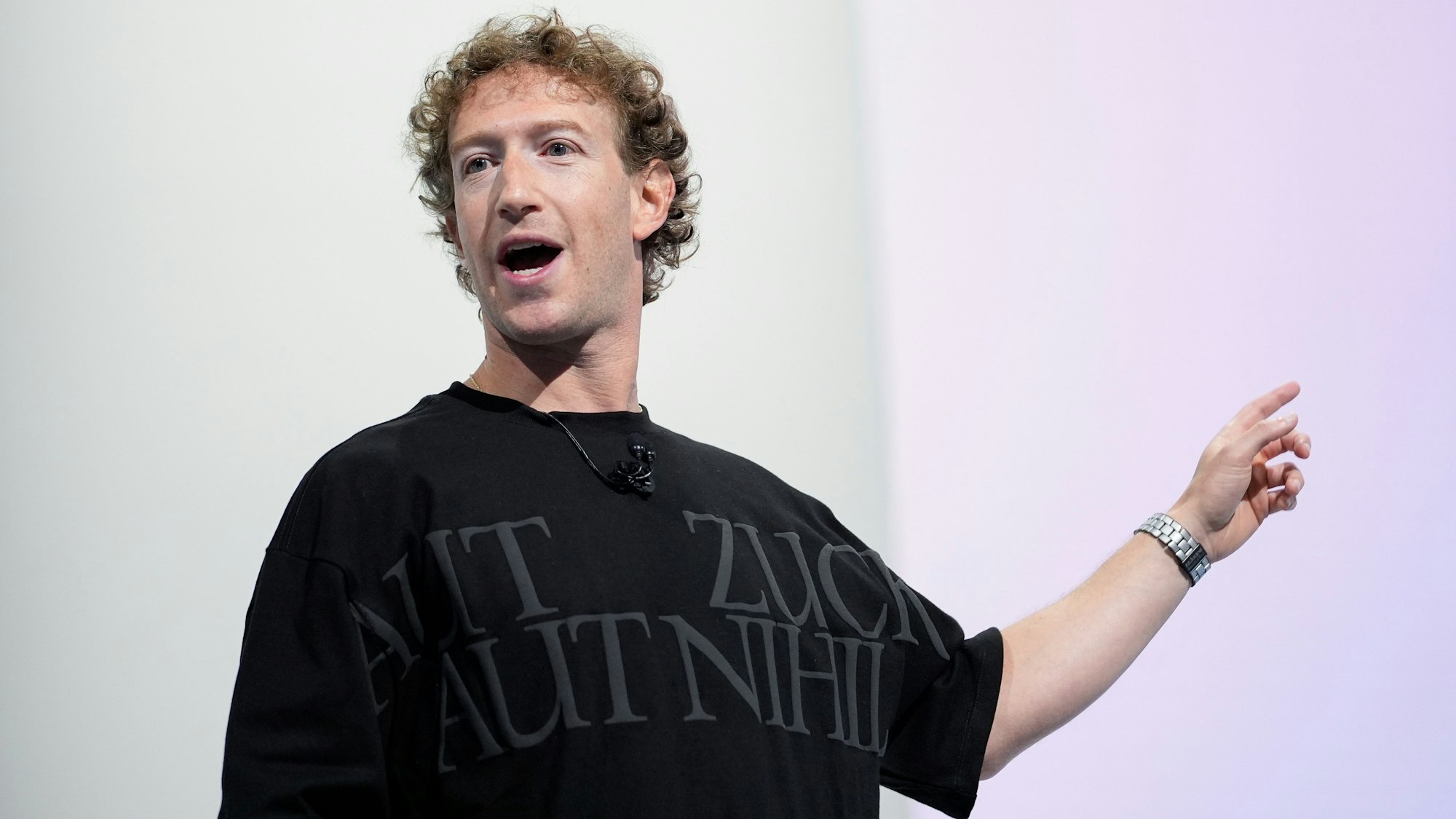 Mark Zuckerberg, Chief Executive Officer von Meta, spricht während der Meta Connect Konferenz.
