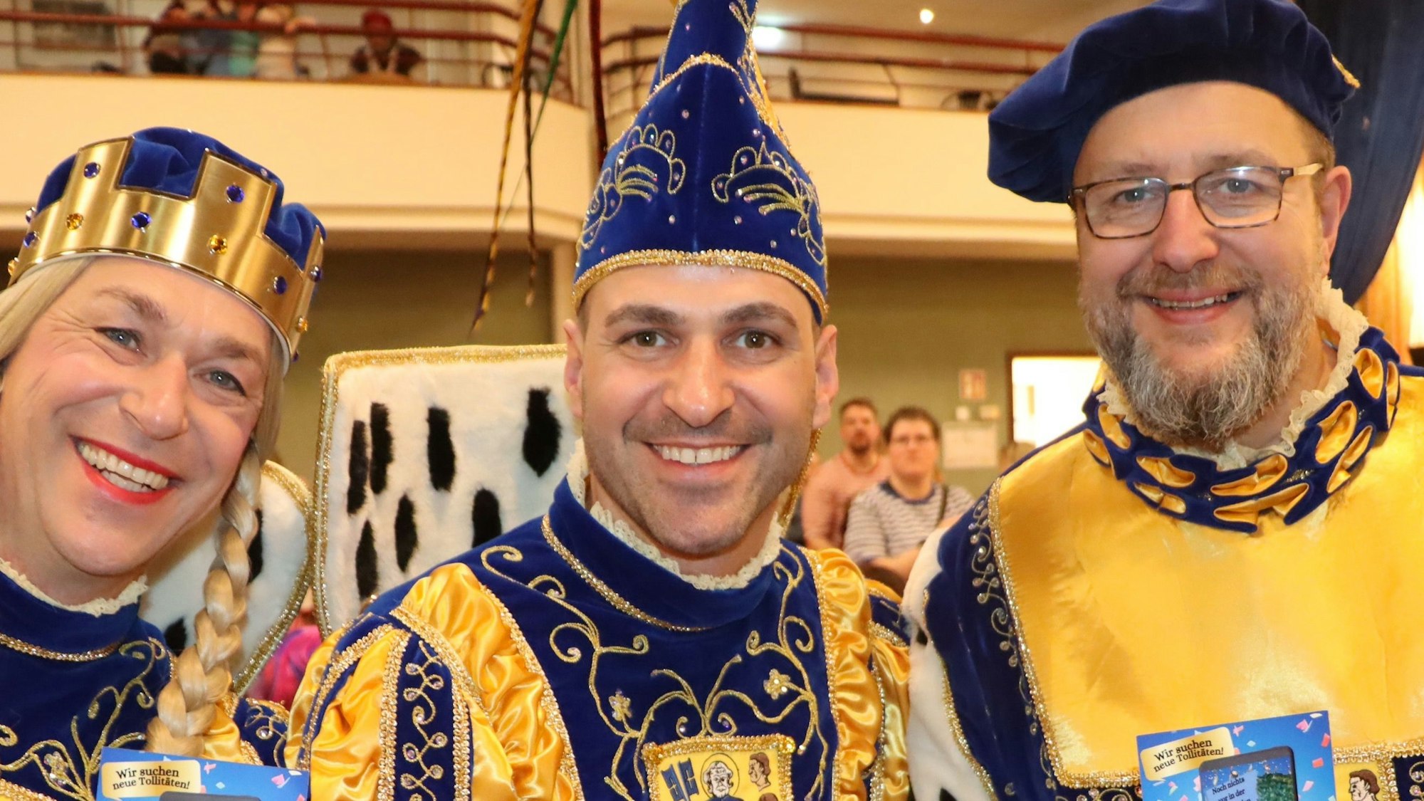 Zu sehen sind Prinz Benny, Bauer Ralf und Jungfrau Alexia.