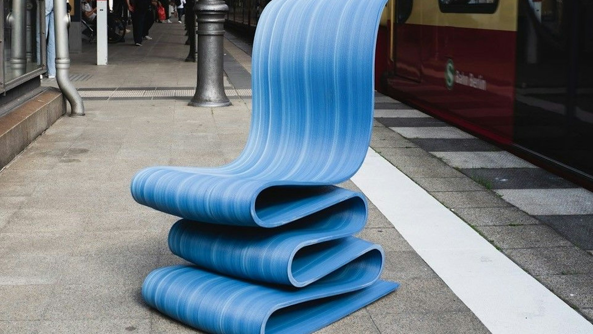 Der Bounce Chair von Philippe Bietenholz ist ein 3D-Druck.